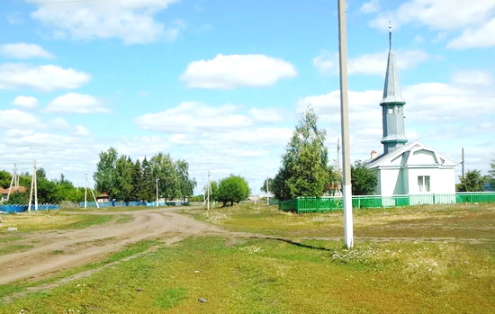 Вид на мечеть село Утямишево Апастовский район